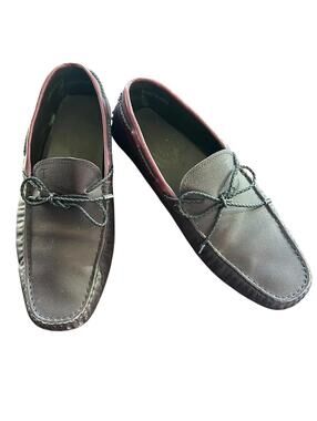 Tod’s Gommino Pebbled Leather Driving Loafers Brown Burgundy Men’s 8 Italy